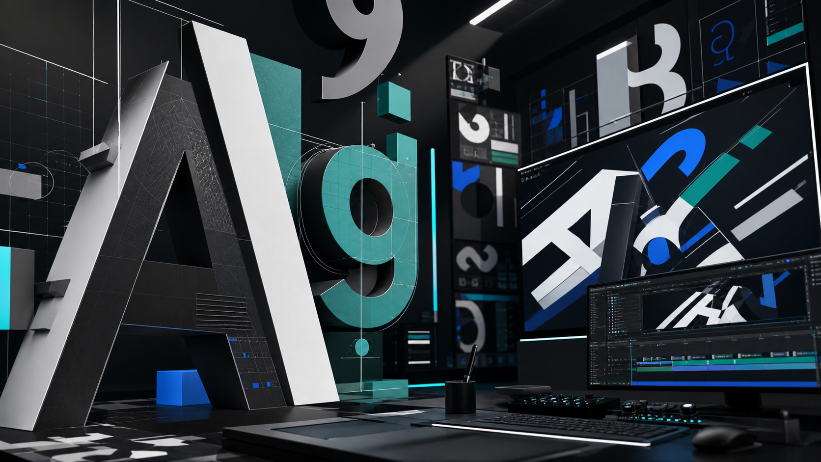 Kinetic typography video with animated type, rhythm, and message frames
